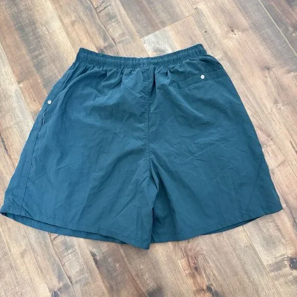 Vintage Big Dogs Swim Trunks, Green/Blue, Size Mens Small 1990s, 90s Pool Beach - Picture 2 of 9